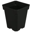 Gro Pro 5 Inch x 5 Inch x 6.5 Inch Black Plastic Pot (Case of 400)