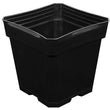 Gro Pro 5.5 Inch x 5.5 Inch x 5.75 Inch Black Plastic Pot (Case of 400)