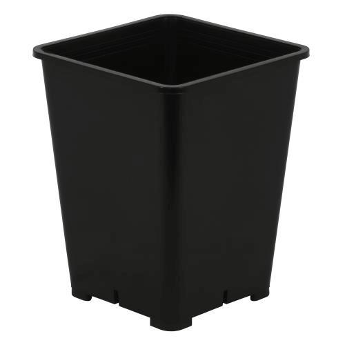 Gro Pro 6 Inch x 6 Inch x 8 Inch Premium Black Square Pot (Case of 300)