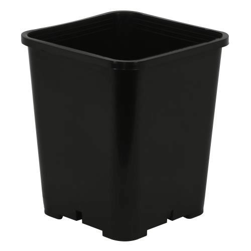 Gro Pro 7 Inch x 7 Inch x 9 Inch Premium Black Square Pot (Case of 200)