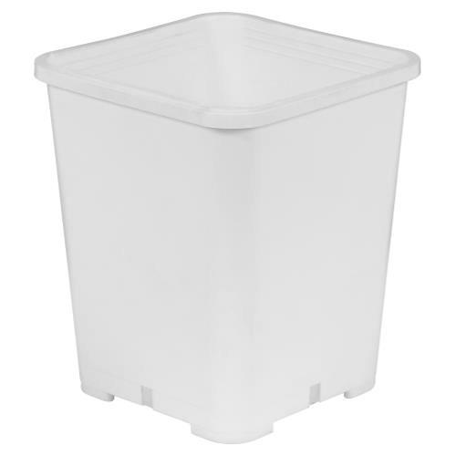 Gro Pro 7 Inch x 7 Inch x 9 Inch Premium White Square Pot (Case of 200)