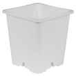 Gro Pro 9 Inch x 9 Inch x 10.5 Inch Premium White Square Pot (Case of 100)