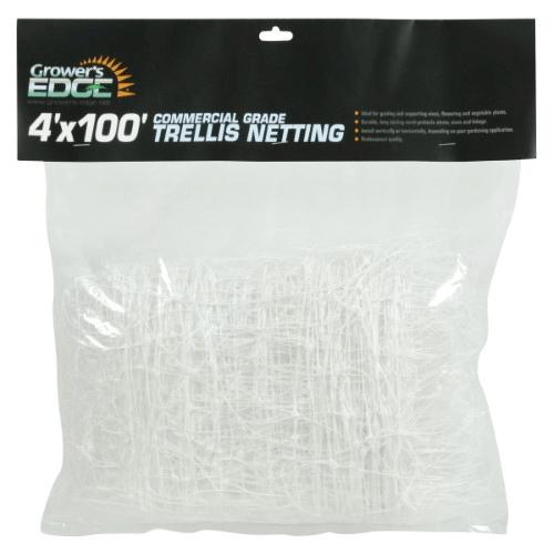 Grower's Edge 4 Ft x 100 Ft Commercial Grade Trellis Netting (Case of 15)