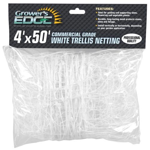 Grower's Edge 4 Ft x 50 Ft Commercial Grade Trellis Netting (Case of 10)