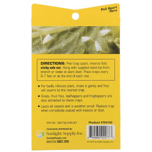 Grower's Edge 5 Aphid Whitefly Sticky Trap (Case of 80)