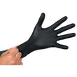 Grower's Edge 6 Mil X-Large Black Powder Free Diamond Textured Nitrile Gloves (Box of 15)