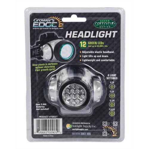 Grower's Edge Green Eye LED Headlight (Case of 100)