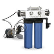 GrowoniX EX1000-T-UV-DLX-KDF Tall Deluxe High Flow Reverse Osmosis System With KDF Premium Carbon Filter