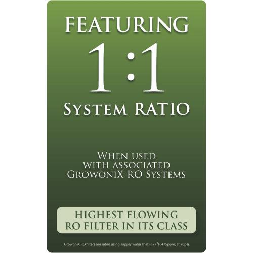 GrowoniX GXM-1000-HF 1000+ GPD Custom-Rolled High Flow Cold Water Membrane