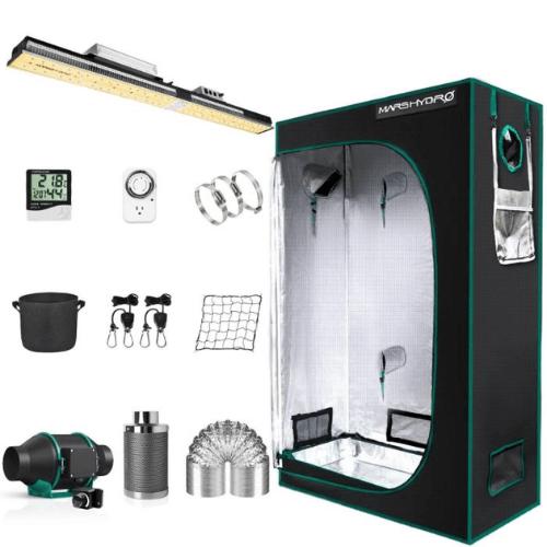 Mars Hydro SP-3000 LED Grow Light And 2' x 4' Grow Tent Kit