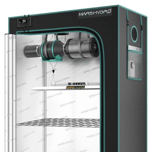 Mars Hydro TSL-2000 LED Grow Light And 2' x 4' Grow Tent Kit