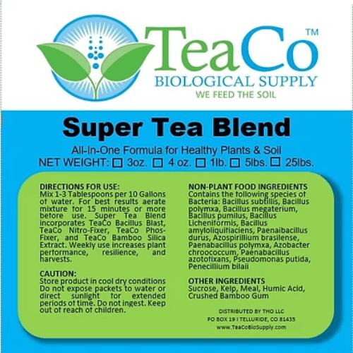 TeaCo Biological Supply 4 Oz Super Tea 