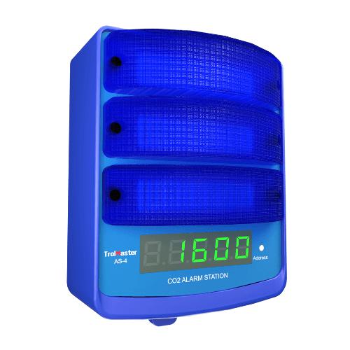 TrolMaster AS-4 Blue Light LED Display CO2 Alarm Station